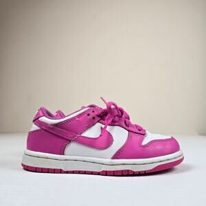 Nike Dunk Low PS Size 12C Sneakers Active Fuchsia Pink FJ0705-100 Shoes Leather
